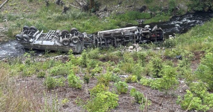 Crews work to contain petroleum spill in Washington after tanker truck accident