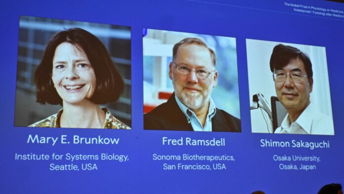 The medicine Nobel Prize goes to 3 scientists for work on peripheral immune tolerance